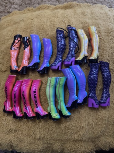 Rainbow high dolls boots - high,